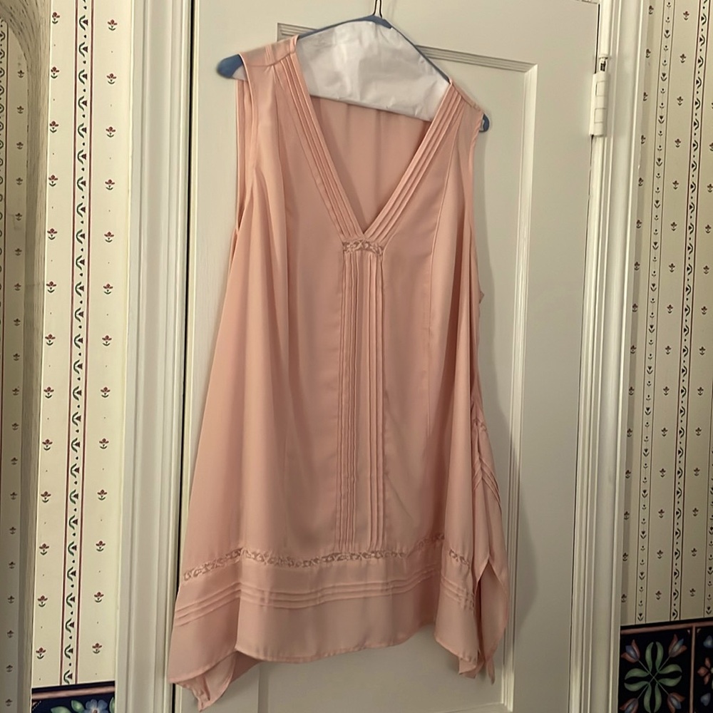 Dusty pink flow tunic 2x